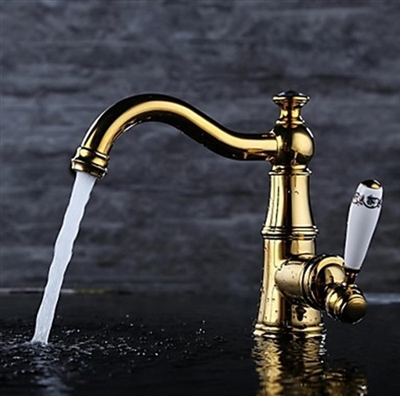 Brushed Gold Faucet